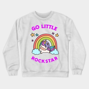 Go Little Rockstar Unicorn Crewneck Sweatshirt